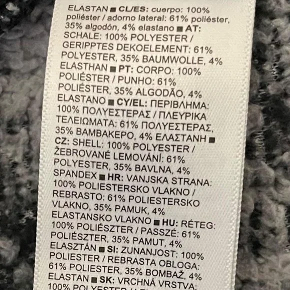 Athleta XXS Glacier Black Tugga Sherpa Hoodie - Picture 8 of 8